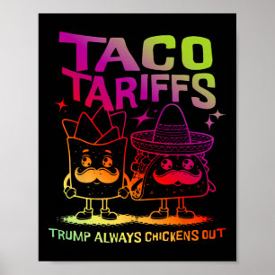 Poster Droits de douane sur les tacos Trump fait toujours