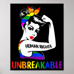 Poster Droits de l'Homme : un mois de la fierté LGBT 2022
