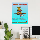 POSTER DROITS DES ANIMAUX (Bureau à domicile)