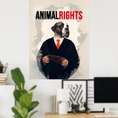 Poster Droits des animaux (Bureau à domicile)