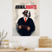 Poster Droits des animaux (Cuisine)