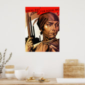 POSTER ~ Droits des femmes Egalité salariale pour  (Cuisine)