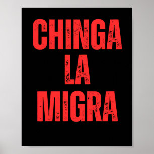 Poster Droits d'immigration Chinga La Migra 2025