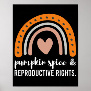 Poster Droits reproductifs de la citrouille Spice Féminis