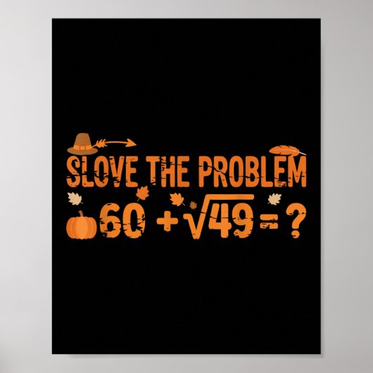 Poster Drôle 67 Math Meme Thanksgiving Gen Alpha Pemdas T (Devant)