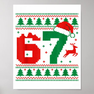 Poster Drôle 67 Mème 6 7 Pull Démodé Noël Enfants Hommes 