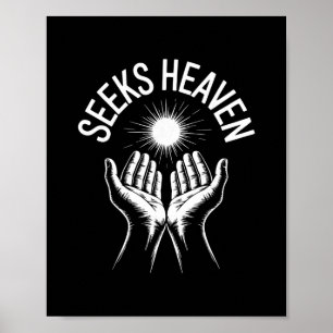 Poster Drôle 67 Mème Cherche Ciel Ironique Spirituel Reli