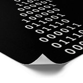 Poster Drôle 67 Mème Code Binaire Tech Geek Numérique Six (Coin)