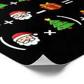 Poster Drôle 67 Mème Noël Prof de maths Santa Six Sept (Coin)