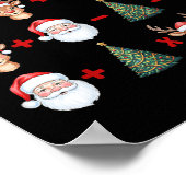 Poster Drôle 67 Mème Noël Prof de maths Santa Six Sept (Coin)