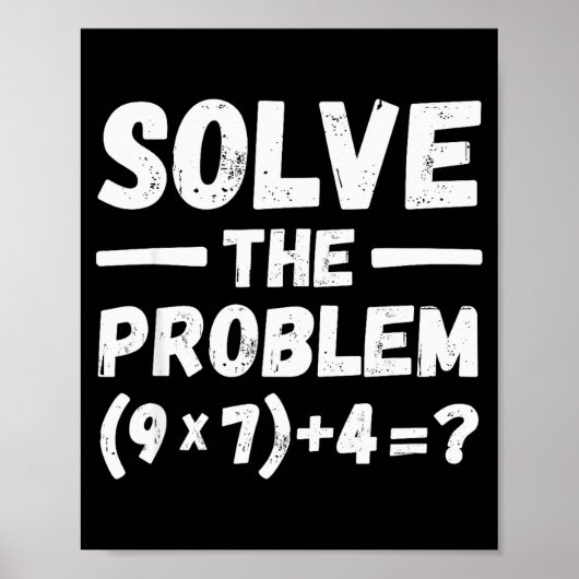 Poster Drôle 67 Mème Pemdas Humour Prof de Maths Élémenta (Devant)