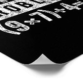 Poster Drôle 67 Mème Pemdas Prof de maths élémentaire Cer (Coin)