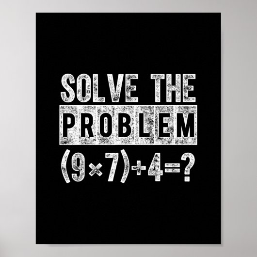 Poster Drôle 67 Mème Pemdas Prof de maths élémentaire Cer (Devant)