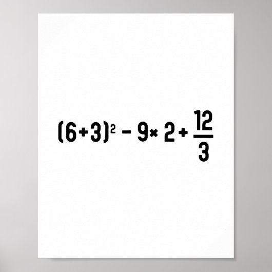 Poster Drôle 67 Meme Pemdas Prof de Maths Élémentaire Cer (Devant)