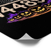 Poster Drôle 67 Mème Prof de maths 6 7 Halloween Carré Ro (Coin)