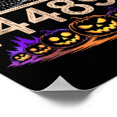 Poster Drôle 67 Mème Prof de maths 6 7 Halloween Carré Ro (Coin)