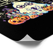 Poster Drôle 67 Mème Prof de maths 6 7 Halloween Carré Ro (Coin)