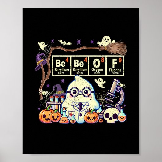 Poster Drôle 67 Mème Prof de maths 6 7 Halloween Carré Ro (Devant)