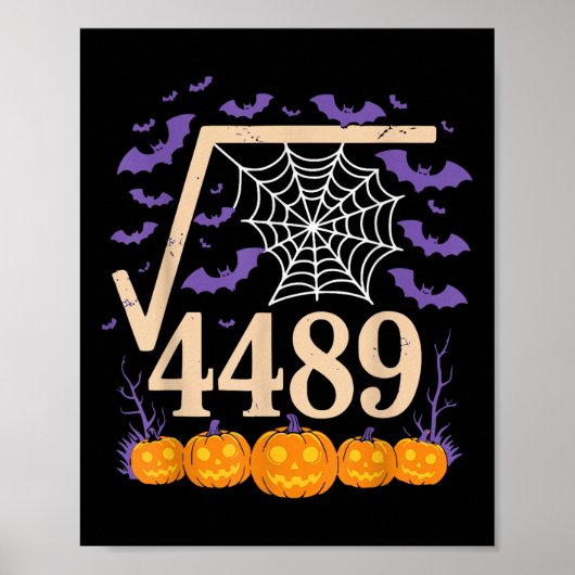 Poster Drôle 67 Mème Prof de maths 6 7 Racine carrée 4489 (Devant)