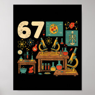 Poster Drôle 67 Mème Prof de Science Élèves Six Sept M