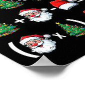 Poster Drôle 67 Mème Santa Prof de Maths Noël Pyjama (Coin)