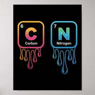 Poster Drôle 67 Mème Science Chimie Nerd Humour Périodiqu