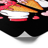 Poster Drôle 67 Mème Six Sept Glace Couples Correspondant (Coin)