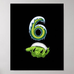 Poster Drôle 67 Mème Six Sept Monstre Épouvantable Mains