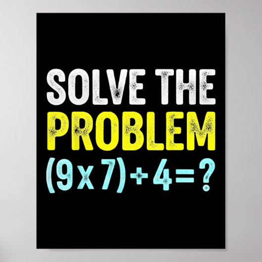 Poster Drôle 67 Mème Six Sept Prof de Maths Brain-rot Bla (Devant)