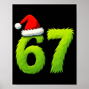 Poster Drôle 67 Noël Six Sept Mème 6 7 Adolescents Garçon