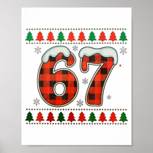 Poster Drôle 67 Six Sept Squad Meme Noël Ugly Sweat