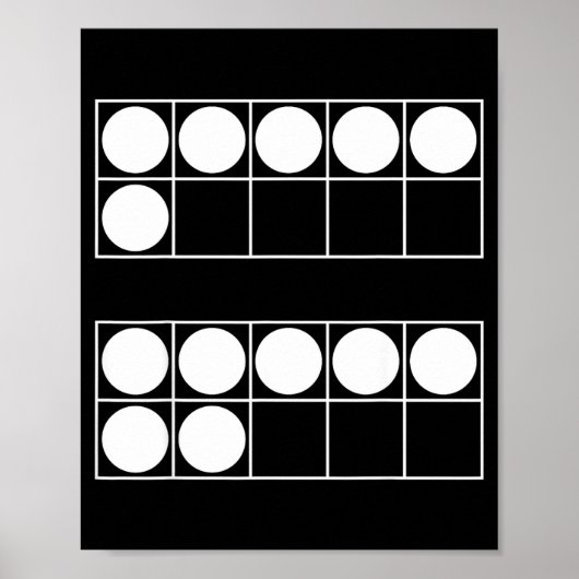 Poster Drôle 6 7 Nombre Enseignants Élèves Six Sept Mème  (Devant)