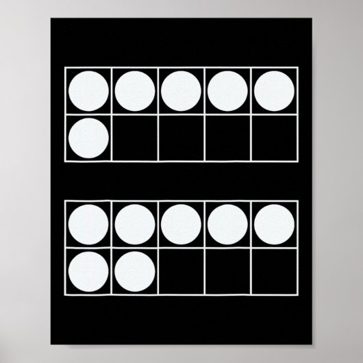Poster Drôle 6 7 Nombre Math Enseignants Élèves Six Sept  (Devant)