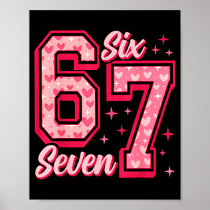 Poster Drôle 6 7 Six Sept Mème Dire Couple de la Saint-Va