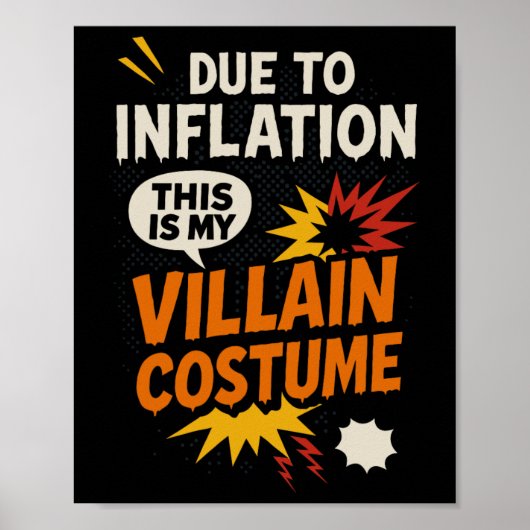 Poster Drôle À Cause De L'Inflation C'Est Mon Méchant Hal (Devant)