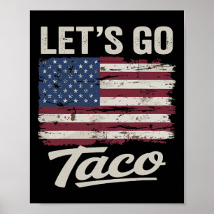 Poster Drôle Allons Taco Chemise Allons Taco Hommes Femme