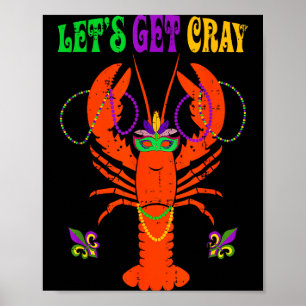 Poster Drôle Allons-y pour les écrevisses cray - Nouvelle