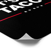 Poster Drôle Allons-y Taco (Coin)
