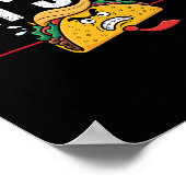 Poster Drôle Allons-y Taco &# ; (Coin)