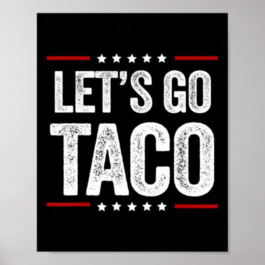 Poster Drôle Allons-y Taco 22 (Devant)