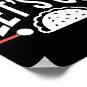 Poster Drôle Allons-y Taco 46 (Coin)