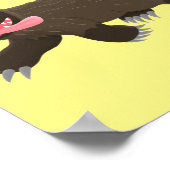 Poster Drôle animal avide de carcajou (Coin)