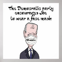 Drôle anti Joe Biden portant Mask Politics