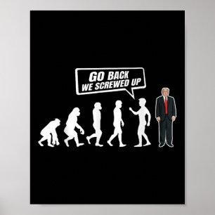 Poster Drôle Anti Trump Retour Nous Avons Mis Trump En Sc