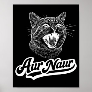 Poster Drôle Aur Naur Chat Sarcastique Oh