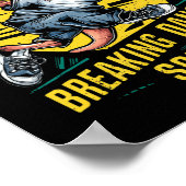 Poster Drôle Australian Break Dancing Squad Kangaroo (Coin)