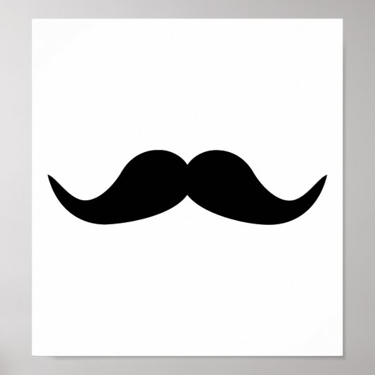 Poster Drôle barbe de Moustache (Devant)