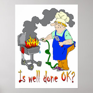 Poster Drôle Barbecue Design - Est Bien Fait D'Accord?