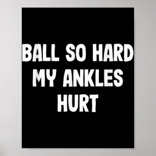 Poster Drôle Basketball Slam Dunk Tee Pour Enfants Athlèt