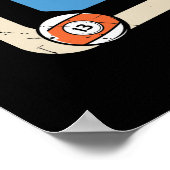 Poster drôle Billiards amateurs de sports (Coin)